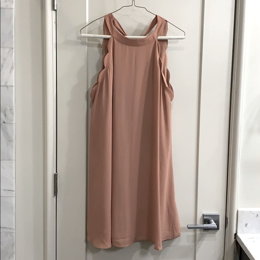 Blush Scalloped Dress